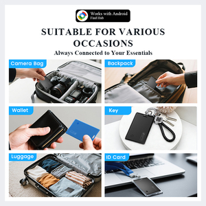 Carte intelligente ultra-fine pour Android uniquement, compatible avec <span class=keywords><strong>Google</strong></span> <span class=keywords><strong>Find</strong></span> My Device, localisateur d'objets mondial pour portefeuille, clés, sans carte SIM - Product Image 6