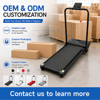 Tapis de marche OEMODM avec moteur sans balais, capacité 150 kg, logo personnalisé, pliable, équipement de fitness à domicile, vente en gros directe usine