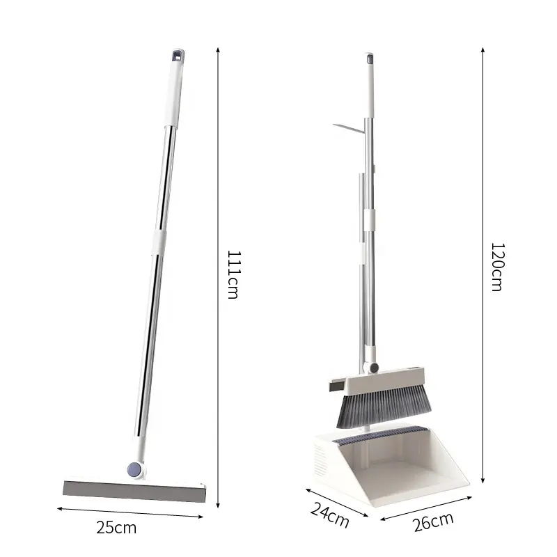 Set di scopa multifunzione 3 in 1 nuovo design scopa e raschietto per pavimenti