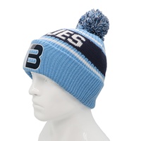 Unisex wintermuts met op maat geborduurde pompom, digitaal bedrukt logo, fleecevoering, camouflage, argyle, cartoonprint, fruitprint