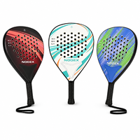 Raquette de padel en fibre de carbone de base, prix d'usine Nodex, OEM, abordable, Murah pour les débutants
