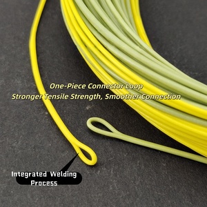 Lenze da Pesca a Mosca Galleggianti WF (Weight Forward) Bicolore Giallo e Verde con Connettore Integrato e Anello Anteriore, ad Alta Resistenza - Product Image 5