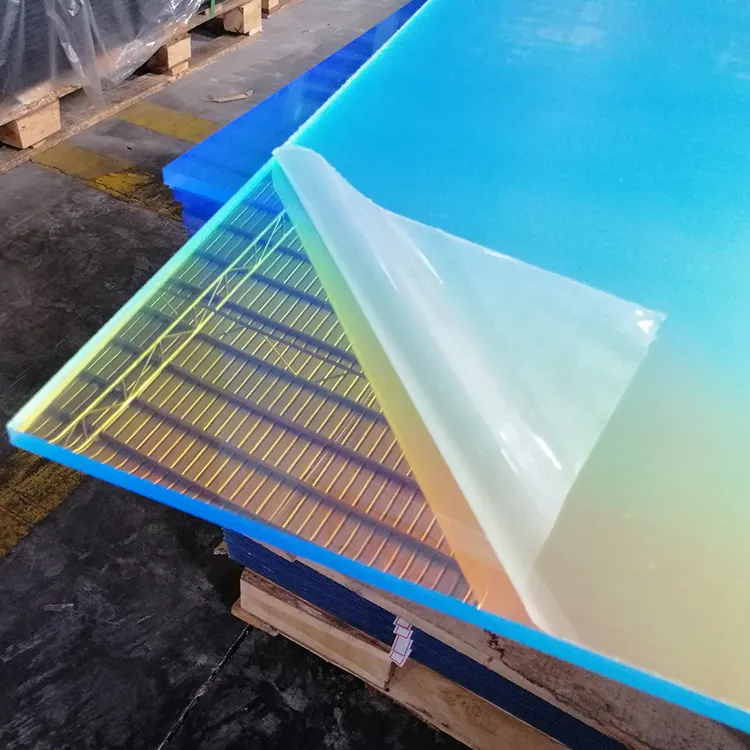 factory price wholesale 1-12mm flexible iridescent dichroic rainbow color pmma plastic acrylic sheets