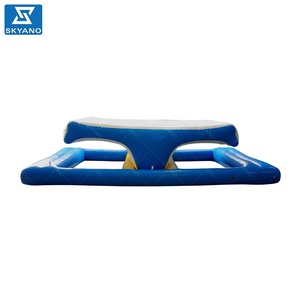 Grand parc aquatique gonflable flottant avec parcours d'obstacles, parc de sports aquatiques gonflable, parc d'attractions, planche flottante surélevée - Product Image 1