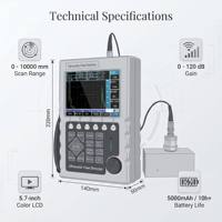 Detector de Fallas Ultrasónico Digital Portátil JG KX800 con Pantalla LCD y Resolución de Campo Lejano de 32dB, Precio de Fábrica