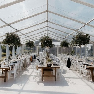 Tente de <span class=keywords><strong>mariage</strong></span> transparente en PVC, résistante à l'eau et aux UV, idéale pour les événements en plein air, les fêtes de jardin et les bords de piscine - Product Image 3