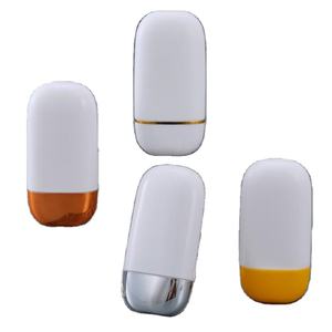 Flacon de crème solaire à presser plat de 30 ml et 50 ml, flacon de crème isolante avant le maquillage, tube à presser en PE <span class=keywords><strong>pour</strong></span> fond de teint, crème isolante - Product Image 2