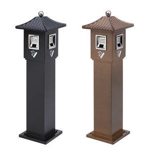 Cendrier colonne COCOUSD Lianfuda en acier inoxydable, design moderne, bac de collecte des mégots, utilisation intérieure et extérieure - Product Image 5