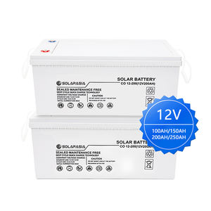Baterías solares de alta capacidad 12V 100ah 150ah Batería de gel 200ah 250ah Batería de plomo y ácido de ciclo profundo - Product Image 4