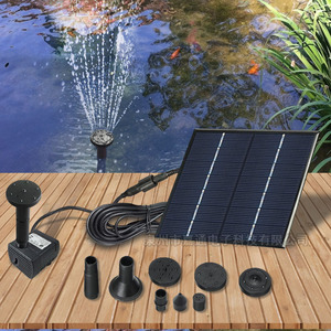 Solar Fountain Pump JT-1020 1.2W Rotary Magnetic Design Outdoor Garden Water Feature - Product Image 1