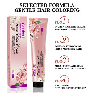 Crème colorante pour cheveux à l'huile d'argan sans ammoniaque ni PPD, qualité professionnelle pour salon, convient à tous les types de cheveux - Product Image 6