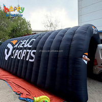 Tunnel gonflable personnalisé avec logo pour entrée de terrain de sport, idéal pour événements de football, de basketball et publicité