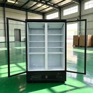 Congelador vertical comercial con puerta <span class=keywords><strong>de</strong></span> vidrio para exhibición en supermercados, combinado con refrigerador y congelador comercial <span class=keywords><strong>de</strong></span> 2 puertas - Product Image 4