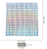Autocollant holographique personnalisé anti-contrefaçon, forme personnalisée, étiquette holographique 3D avec code QR