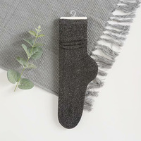 Chaussettes de cheville scintillantes pour femmes, style rétro, décontractées, effet métallisé brillant