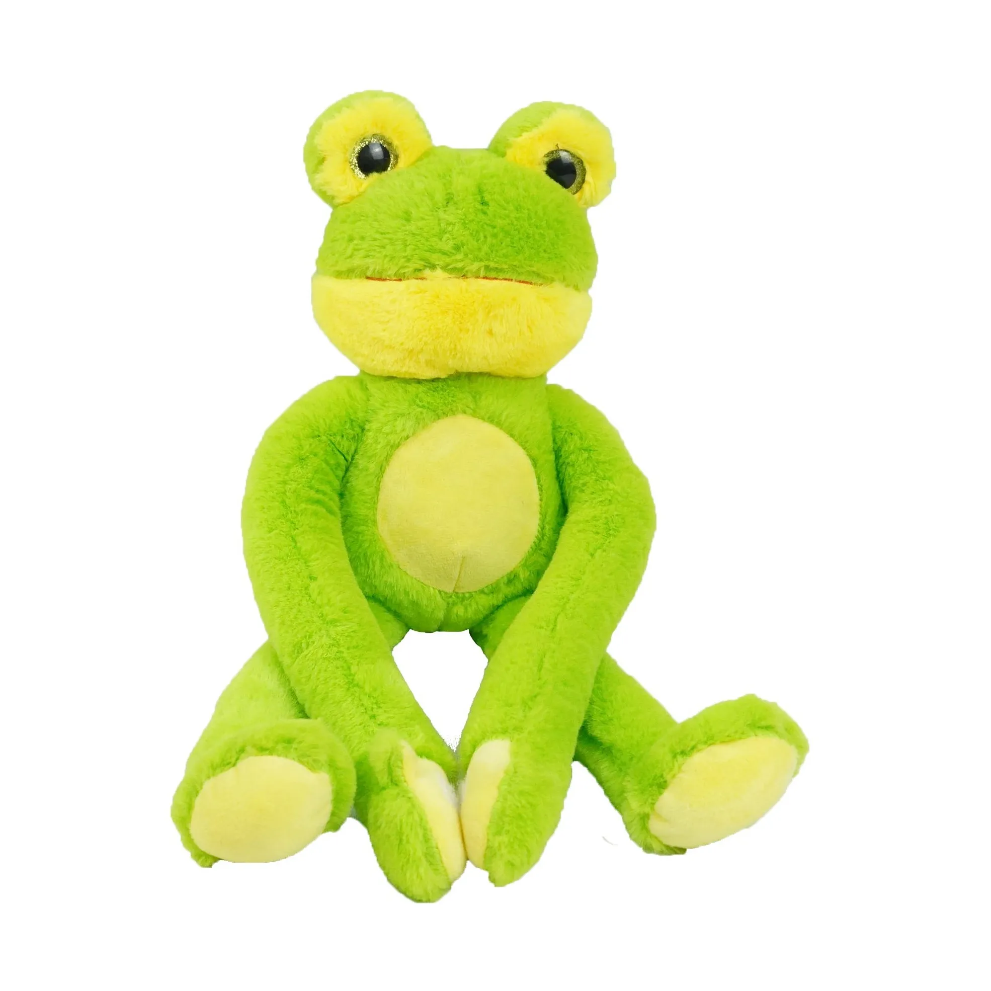 customized best made amusement frog with long arms legs plush toy for kids