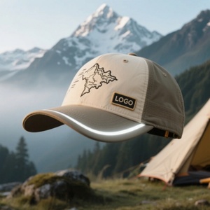 Custom Embroidery Trucker <b>Hat</b> with Sporty Style Dot and <b>Leopard</b> Pattern Color Contrast 'Snow Mountain' Letter Logo Mesh Cap - Product Image 6