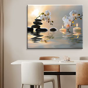 Mur Art Décor Orchidée <span class=keywords><strong>Zen</strong></span> Pierre Photos Toile Peinture Imprime Pas De Cadre Oeuvre <span class=keywords><strong>pour</strong></span> La Maison Salon <span class=keywords><strong>Chambre</strong></span> Bureau - Product Image 5