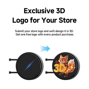 Tùy chỉnh 3D Hologram <span class=keywords><strong>LED</strong></span> signage hiển thị Double Sided nhôm trang trí fan hâm mộ hộp đèn cho quảng cáo kinh doanh Logo signage - Product Image 2
