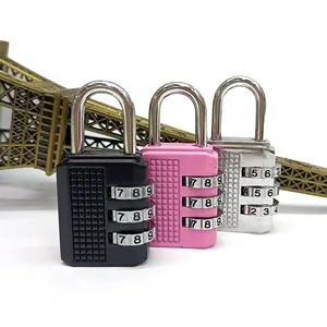 Hot sale 3 digit travel combination luggage lock safe small digital number padlock