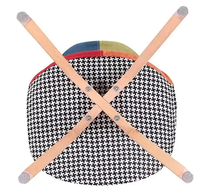 Patch de travail en tissu au design moderne doux et confortable, siège en bois, repose-pieds, chaises de salon, maison, salle à manger, meubles, chaise
