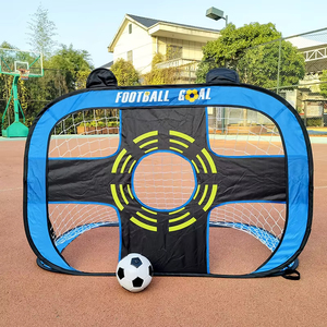 But de football portable 2-en-1 personnalisé avec logo, pliable facilement, équipement d'entraînement extérieur pour terrains – Vente en gros - Product Image 5