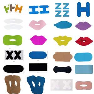 شرائط وردي شفاه النوم والأنف مستطيلة جدا ميكروفيبر رمادي غير سامة تنفس الشريط التعبئة والتغليف شريط لاصق إغلاق الفم في الليل - Product Image 3