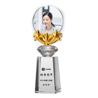 Honneur de Crystal Crystal Crafts Trophée de cristal d'affaires personnalisé Trophées sportifs Récompenses avec boîte-cadeau