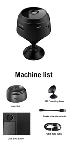 Mini caméra A9 sans fil WIFI 1080p HD, caméra <span class=keywords><strong>IP</strong></span>, version nocturne, enregistreur vidéo vocal, mini caméra - Product Image 5