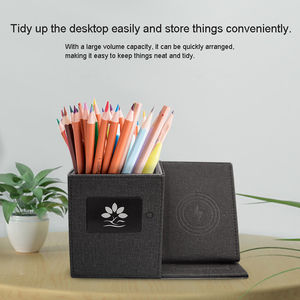 Supporto da Scrivania Multifunzione con Logo Personalizzato, Caricatore Wireless Portatile 3 in 1 con <span class=keywords><strong>Ricarica</strong></span> Rapida 15W e Supporto per Telefono - Product Image 4