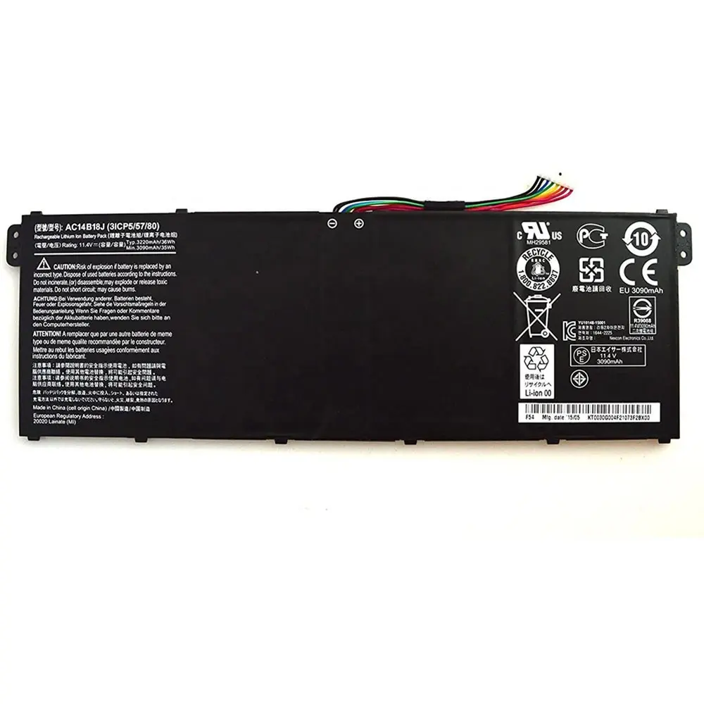 Brand new laptop battery AC14B18J For Acer Chromebook 11 V3-111 battery
