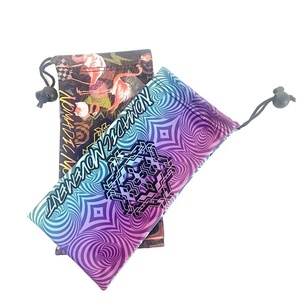 2025 OEM ODM tùy chỉnh in <span class=keywords><strong>logo</strong></span> mềm sợi nhỏ kính mắt dây kéo Pouch - Product Image 3