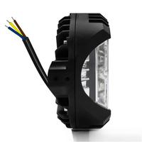Focos LED automotrices impermeables de alto brillo 5 \ "7 \" 9 \ "luces de trabajo luminosas de tres lados para luces de vehículos todoterreno