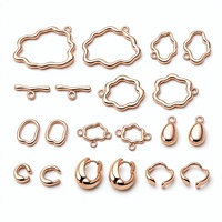 Connecteurs magnétiques personnalisés dorés pour la fabrication de colliers, bracelets et boucles d'oreilles