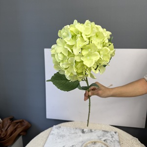 Vente en Gros de Fleurs Artificielles Hortensias <span class=keywords><strong>Fleur</strong></span> Artificielle avec Feuilles Hortensias Bleus Fleurs Artificielles <span class=keywords><strong>pour</strong></span> Décoration de Mariage - Product Image 6