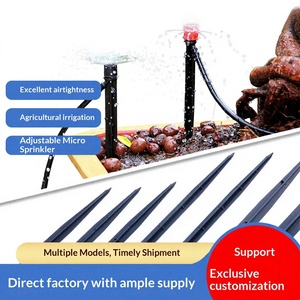 DaringFish Moderno Irrigatore a Micro-Spruzzo a Otto Fori a Cerchio Completo in Materiale PP da 13cm e 18cm per Installazione a Terra - Product Image 2