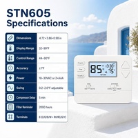 Termostato Digital Serie 6 con Programación para Días Laborables y Fines de Semana y Función de Retraso para Control de Bomba de Calor en el Hogar