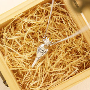 S925 स्टर्लिंग चांदी भाग्यशाली आदमी के लिए पीले एगेट के साथ पीले एगेट के साथ जादू हार - Product Image 2