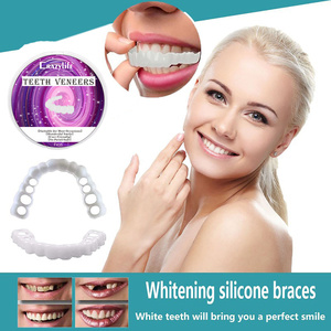 Copertura Professionale in Silicone per Dentiere a Scatto, <span class=keywords><strong>Faccette</strong></span> Sbiancanti in Plastica, <span class=keywords><strong>Denti</strong></span> Finti Superiori e Inferiori, Copertura per <span class=keywords><strong>Denti</strong></span> Finti per un Sorriso Perfetto - Product Image 3