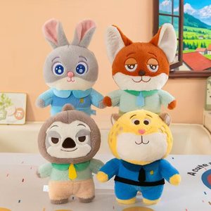 Lindo y Creativo Peluche de la Ciudad de los Animales, Muñeco de Peluche de la Familia Nick y <span class=keywords><strong>Judy</strong></span>, Regalo de Cumpleaños para Niños y Niñas - Product Image 1