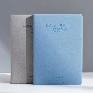 Aanpasbaar Ontwerp Notitieboekjes Linnen Getextureerde Lederen A5 Journal Gedrukt Merknaam Business Office Dagboek Hardcover Notebook
