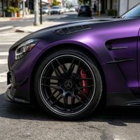 Film Vinyle DDX Mat PVC/PET Violet Luxe Auto-Réparant à Changement de Couleur pour Enveloppement Automobile Protection UV/IR Garantie 3 Ans Anti-Bulles