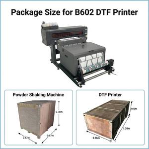 เครื่องพิมพ์ DTF แบบหัวพิมพ์คู่ ขนาด 60 ซม. 24 นิ้ว รุ่น I1600 I3200 XP600 สำหรับงานพิมพ์เสื้อยืดอุตสาหกรรม พร้อมเครื่องเขย่า จำหน่ายราคาส่ง - Product Image 3