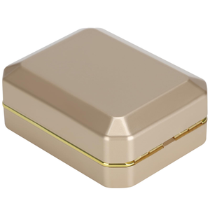 High-end PU Leather Jewelry <b>Box</b> with LED Lights, Suitable for <b>Rings</b>, Necklaces, Earrings Display, in Stock - Product Image 3