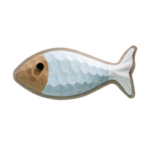 Mediterranean Style Wooden 3D Fish <b>Wall</b> <b>Decor</b> White And Light Blue For Children's Rooms Home Decoration - Product Image 4