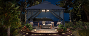 ABCCANOPY-Gazebo d'extérieur étanche, abri extérieur avec toit à 2 niveaux - Product Image 6