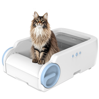 Bac à litière intelligent pour chat avec commande par application OEM, nettoyage automatique, facile à nettoyer, écologique, contrôle des odeurs, grande capacité