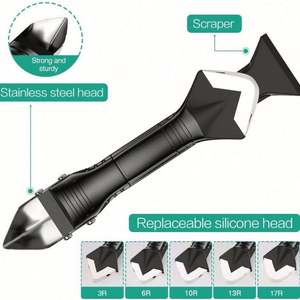 Kit d'outils manuels 5 en 1 en silicone pour le nettoyage et le lissage des joints, le retrait de colle et la finition des calfeutrages - Product Image 3