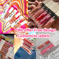 Nouveau design, crème à lèvres vegan, logo personnalisé, fini velours mat, 2 en 1, longue tenue, crème pour les lèvres et les joues, maquillage pour les lèvres, rouge à lèvres en crème