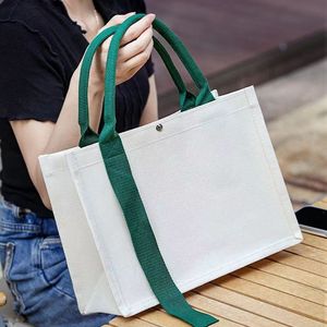 Borsa Tote in Tela Personalizzata con Chiusura a Cerniera, Grande Capacità, Tinta Unita, per Tutte le Stagioni, Uso Esterno, Universitario, alla Moda - Product Image 1